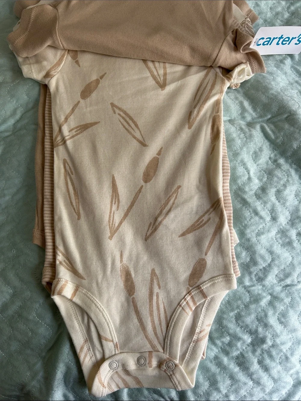Carter's Tan One-Piece Bodysuit with Goose Graphic